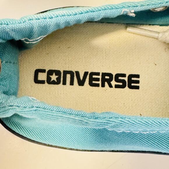 Converse Shoes Womens 8 Blue Canvas Chuck Taylor All Star Shoreline Sneakers - Picture 11 of 13